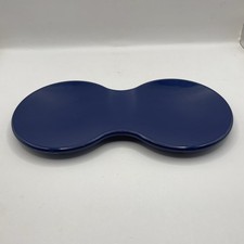 Vintage Tupperware Double Spoon Rest Navy Blue 2763A