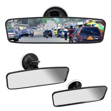 Car Rear View Mirror,Car Interior Suction Cup Rearview Mirror for Driving Test