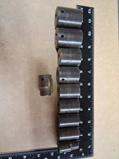 Vintage INDESTRO SUPER Shallow Impact Sockets SAE 7/16-1" 6pt 1/2 Drive USA