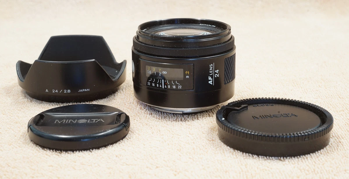 Preços baixos em Lentes de câmera Minolta f/2.8 24mm Focal | eBay