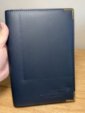 Vintage British Airways Holidays Travel Organiser Passport Document Folder Navy