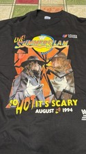 Rare Vintage WWF Summerslam 1994 Undertaker Shirt XL Extra Large WWE Bret Hart