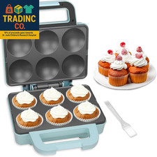 Macchina per Cupcake 6 Pezzi, Cuoce 6 X 2,5 Pollici Cupcakes, Muffin, Tazze per Pizza,