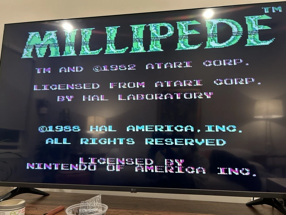 Millipede(NES,1988 年)- 测试和工作正品任天堂游戏 + 内胆包 — 第 4/4 张图片