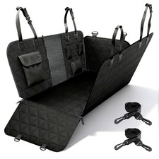 Dog Seat Cover Hammock Pet Seat Pad Back Car Truck w/Pet Seatbelt Waterproof