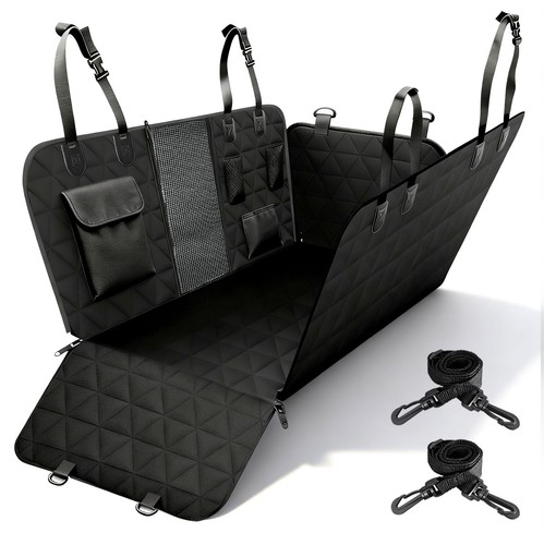 Dog Seat Cover Hammock Pet Seat Pad Back Car Truck w/Pet Seatbelt…