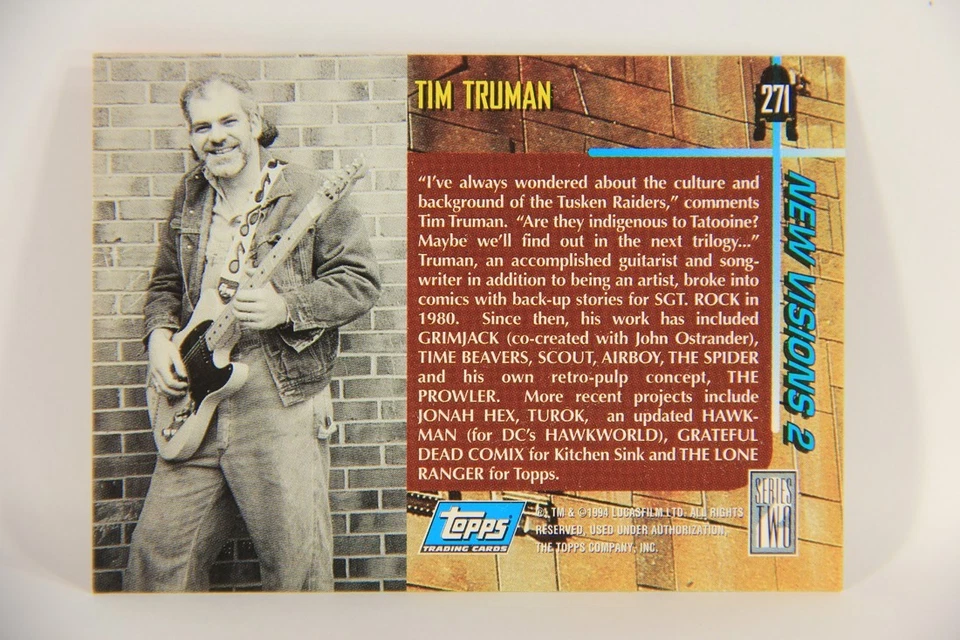 Star Wars Galaxy 1994 Topps Trading Card #271 Tusken Raiders Artwork ENG L019636 - Image 2 of 2