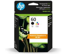 HP 60 Black  Tri-Color Ink Cartridge Combo Pack Choose Exp Date NEW SEALED  