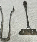 Sterling Silver Baby Food Pusher sugar tongs 35grams