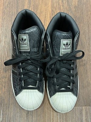 Adidas Pro Model C77722 OG Granite Snakeskin Mens Size 8 High Sneakers Women s 9