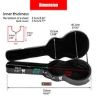 Yescom Electric Guitar Case Hard Shell with Lock, Suit for Gibson 335 Style — photo 3
