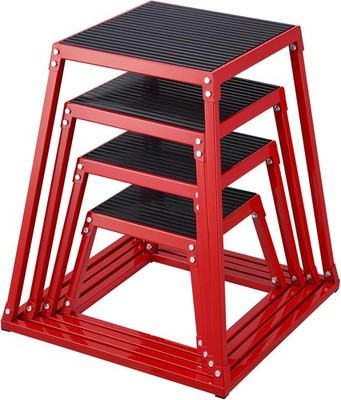 VEVOR Plyometric Jump Box 18 Inch Steel Plyo Anti Slip