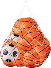 Ballnetz für 10 Bälle, Mehrzweck Sport Netztasche für Fußball und mehr
