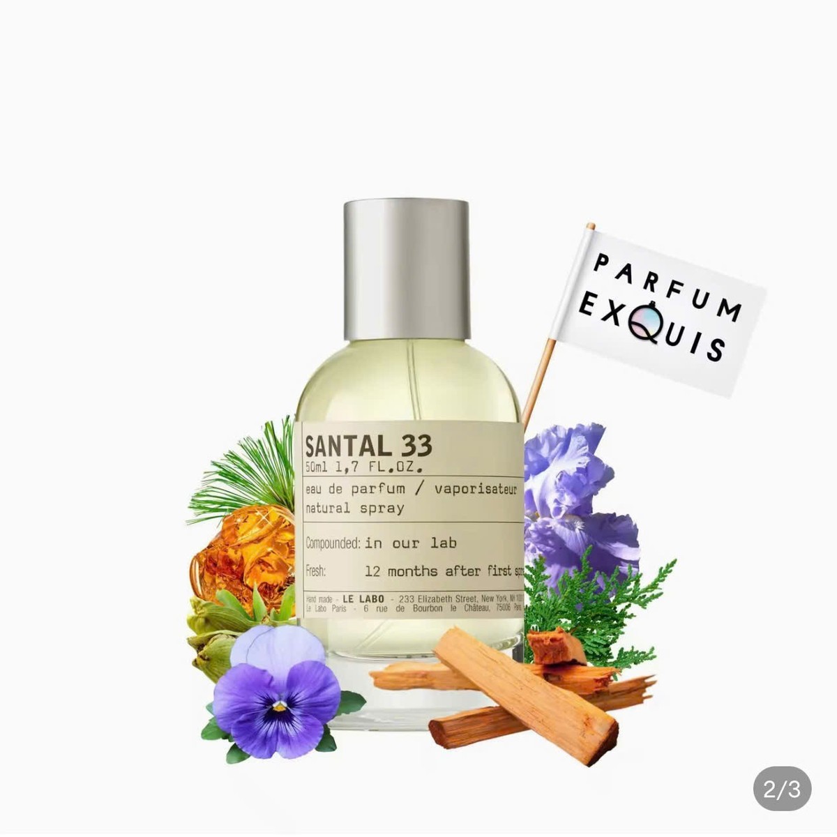 LE LABO SANTAL 33 EAU DE PARFUM SAMPLE SPRAY 1.5ML/0.05OZ – 100 