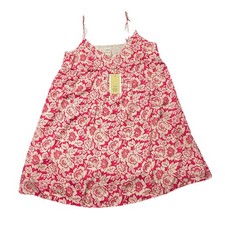 Aritzia Wilfred Slip Dress Lover Satin Pink/Cream Floral Flowers Size M Babydoll