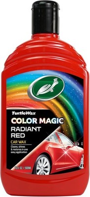 Turtle Wax Color Magic Radiant RED Car Wax Polish Cleans Shines Restores 500mL