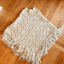 Las mejores ofertas en Suéteres para mujer de lana blanca Handmade