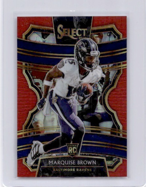 2019 Panini Select - Concourse Marquise Brown #65 Red Prizm /99 (RC)