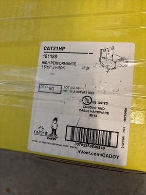 Nvent Caddy CAT21 HP #181188 Quality J Hooks 1 5/16'' Electricians NEW 50!