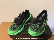 Under Armour Bgs Charged Scramjet 3 Boys Running Shoes Black Green 6.5Y