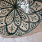 Moroccan Ceramic Plate Hand Painted Symmetrical Zwak Floral Mandala Style Signed — photo 5