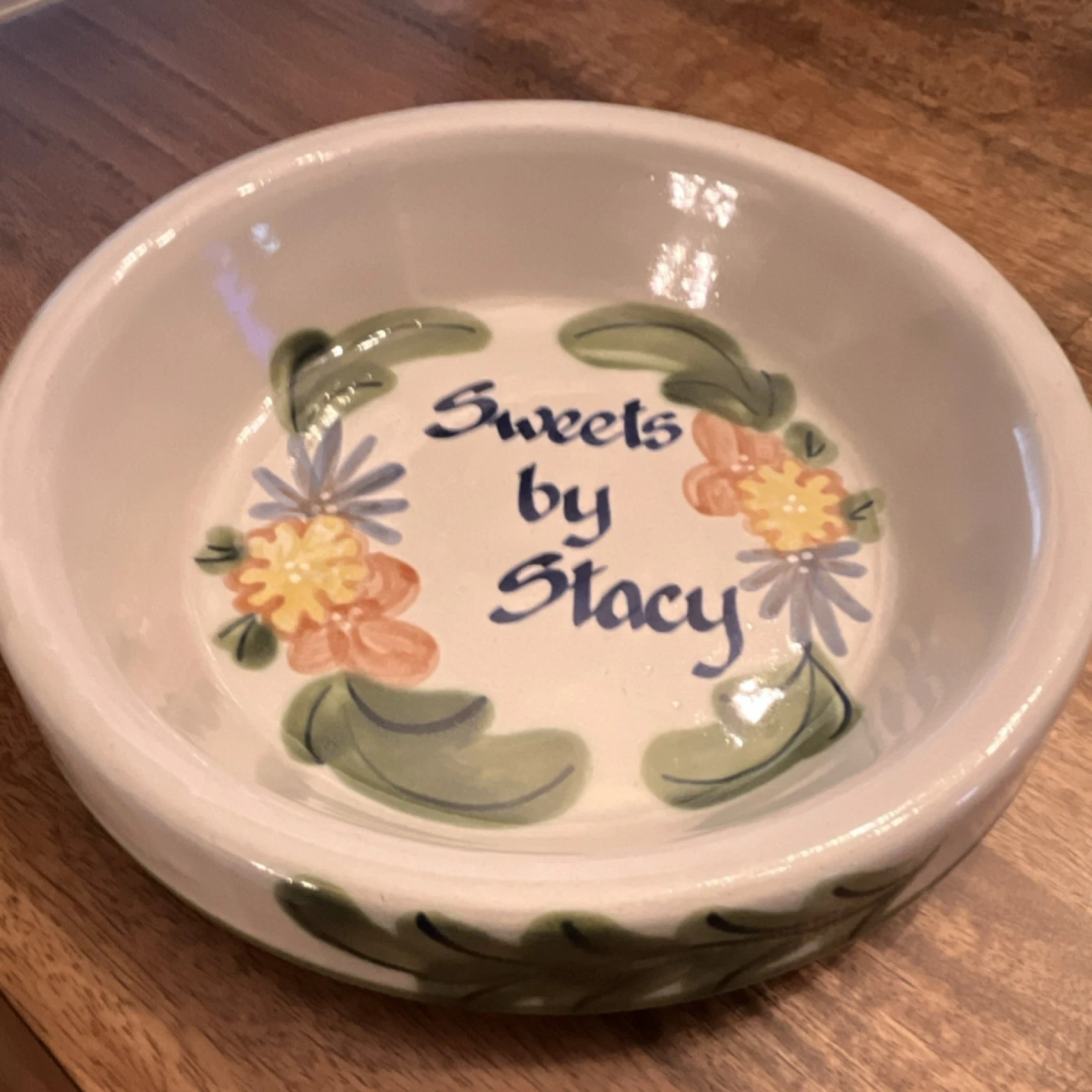 Louisville Stoneware Floral Round Pie “sweets by Stacy”