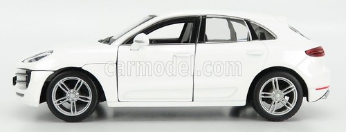 MODELLINO AUTO STATICO DIECAST PORSCHE MACAN 2013 BIANCO MODELLISMO SCALA 1/24 - Foto 3 di 5