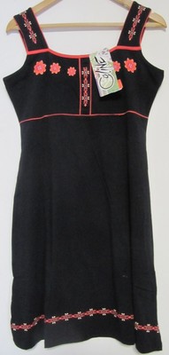 Robe Ethnique Simple En Coton Jersey - Taille XL Noir - Neuf Avec étiquettes - Parfait Pour L'été