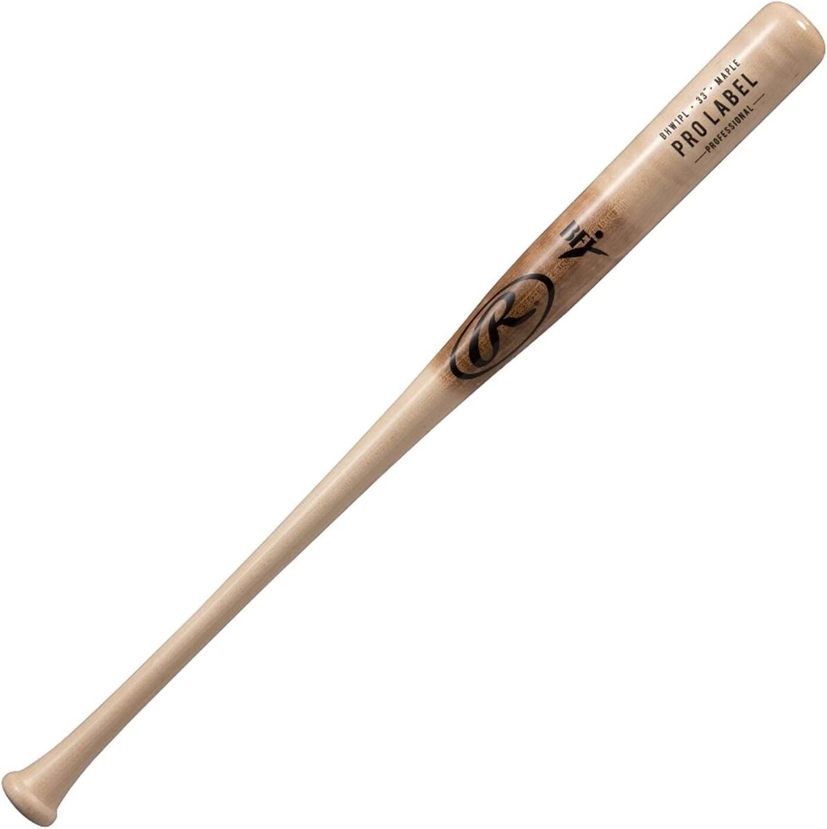 Rawlings Baseball Bat, Hard, Maple, Wood, Pro Label, Major Rawlings Baseball Bat, Hard, Maple, Wood, Pro Label, Major