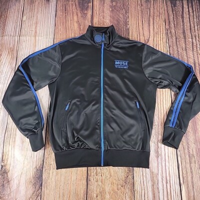 2009 Muse The Resistance Bravado Full Zip Track Jacket Black Blue Mens Size XL