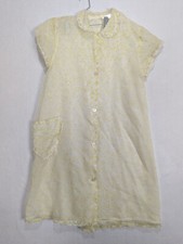 Vintage Womens Nightgown House Dress Robe Flowers Size See Measurements