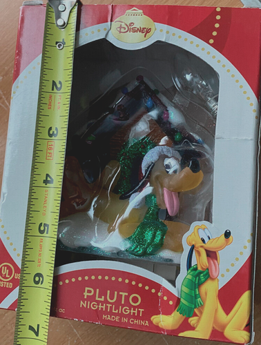 Disney Pluto Holiday Nachtlicht Weihnachten Hundehütte Deko Glitzer NEU! - Bild 9 von 10