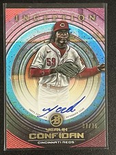 2022 Bowman Inception Yerlin Confidan Auto #PA-YC #’d /75 Reds ⚾️🔥