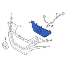 NEW GENUINE NISSAN LEAF EV ZE1E FRONT BUMPER CENTER GRILLE 620726WK5B