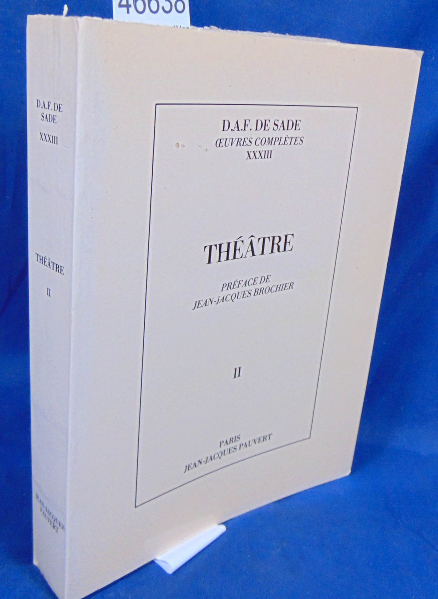 Sade Oeuvres complètes XXXIII Theatre | eBay