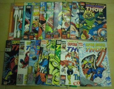 CAPTAIN AMERICA AND THOR N°1/15 + RARE Number ZERO MARVEL Total 16 marvel italy