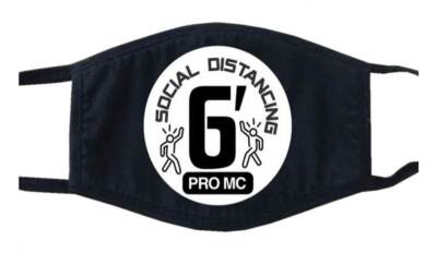 Pro MC Unisex Reusable Protective Face Mask - Social Distancing - Black MC3223