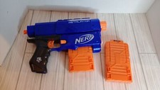 NERF N-STRIKE ELITE RETALIATOR NERF DART GUN WORKS WITH EXTRA MAGAZINE