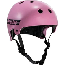 Pro Tec Skateboard Helmet Old School Skate Gloss Pink