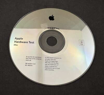Apple Hardware Test iMac SW Version 1.2.2 691-4023-A