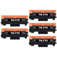 5Pack TN770 Toner Cartridge for MFCL2750DW L2750DWXL HLL2370DW L2370DWXL Printer