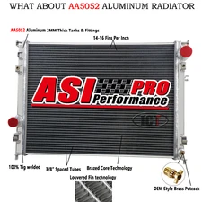 2 Row Aluminum Radiator for 2005-2008 Dodge Charger Magnum Challenger 3.5L 5.7L