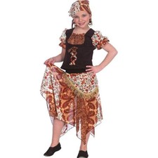 ZIGEUNERIN KINDER # Karneval Fasching Wahrsagerin Märchen Party Kleid Mädchen