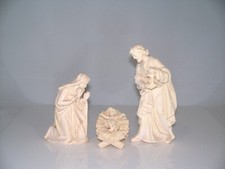 Holz Krippen Figuren 4er-Set HEILIGE FAMILIE H 12cm geschnitzt natur neu. Hl. KO