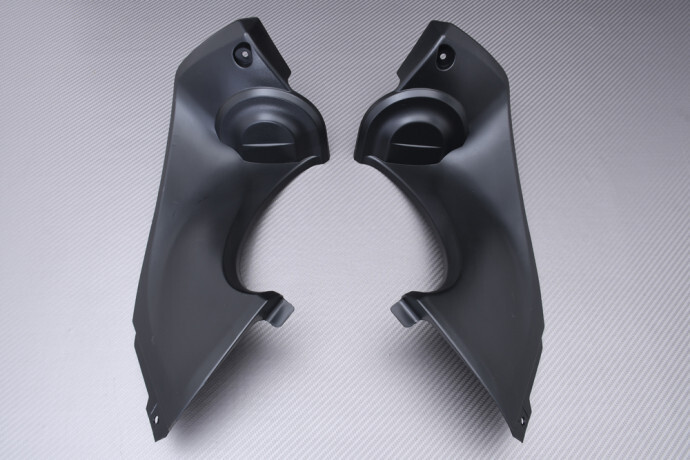 Cache réservoir pour Yamaha YZF R6 2001-2002 flanc droit et gauche en ABS noir