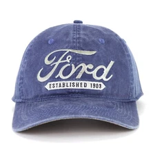 Ford Established 1903 Weathered Blue Embroidered Baseball Hat Cap Unstructured