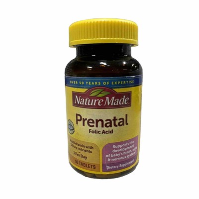 Nature Made Prenatal Multi-Vitamin & Minerals w/18 Key Nutrients Exp. 09/2024