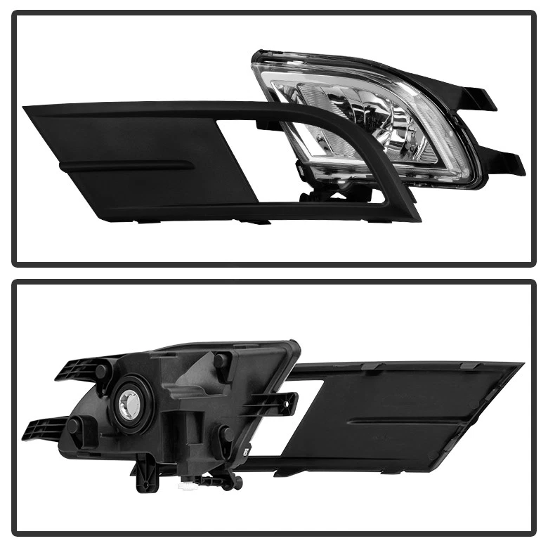 Luces antiniebla para parachoques de conducción Volkswagen Jetta 2015-2018 con interruptor + bombillas Foto 4 de 4