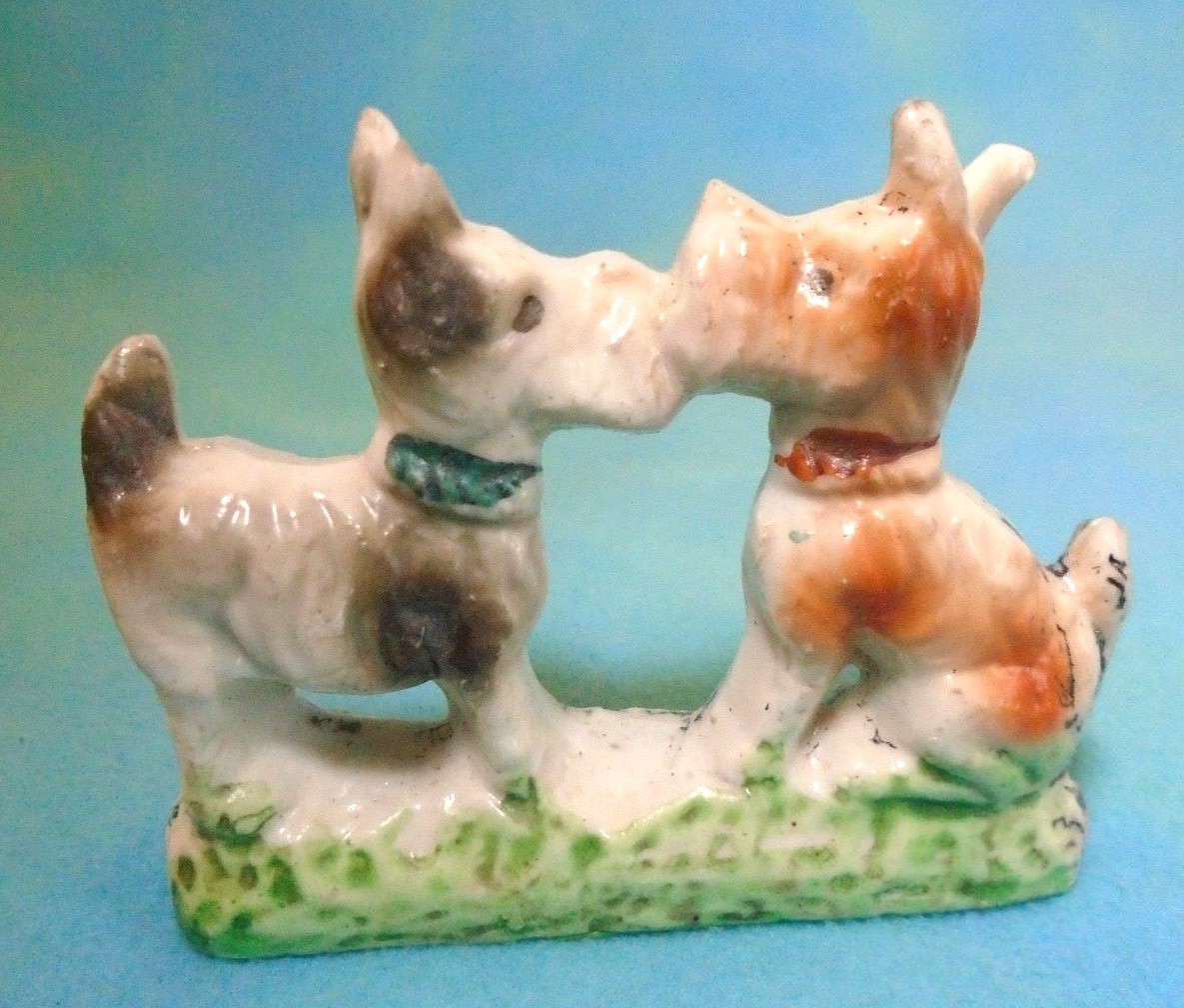 Vintage Miniature Dog Figurines 1 1/4" to 2" Tall Set of 6 Terriers & Dalmation eBay