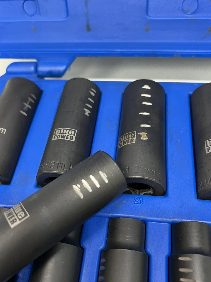 Cornwell® bluePOWER - CBPI3LM - 15 Piece 1/2" Drive Metric Deep Power Socket Set - Image 3 of 4